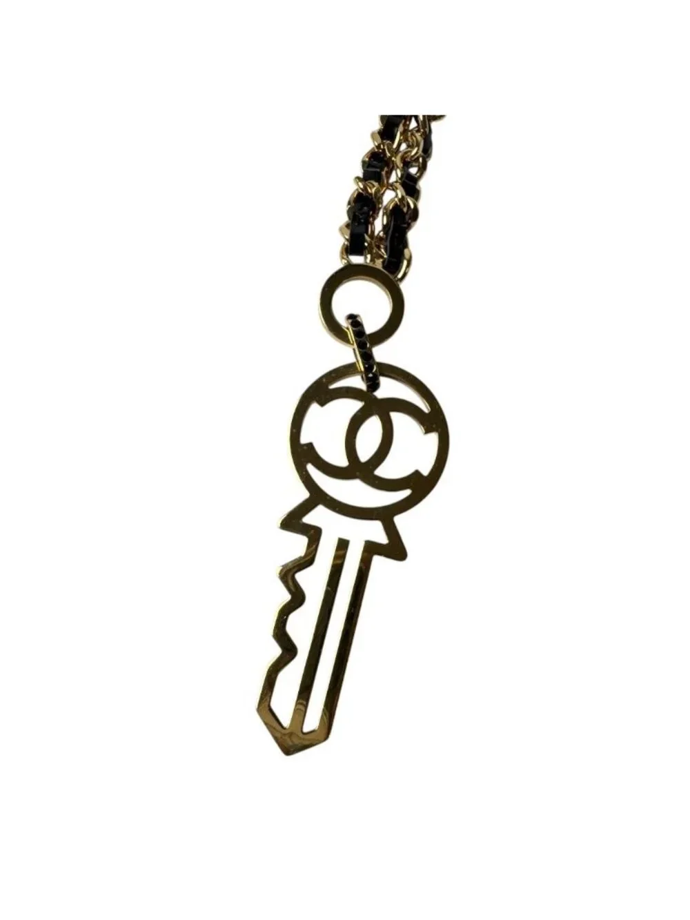 Chanel CC Logo Key Motif Necklace